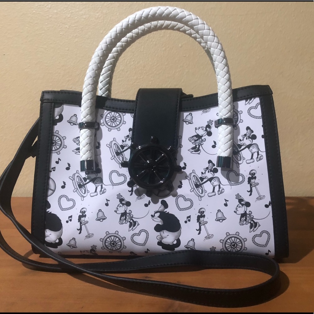 Loungefly Disney Mickey Mouse Steamboat Willie Music Cruise Crossbody Bag